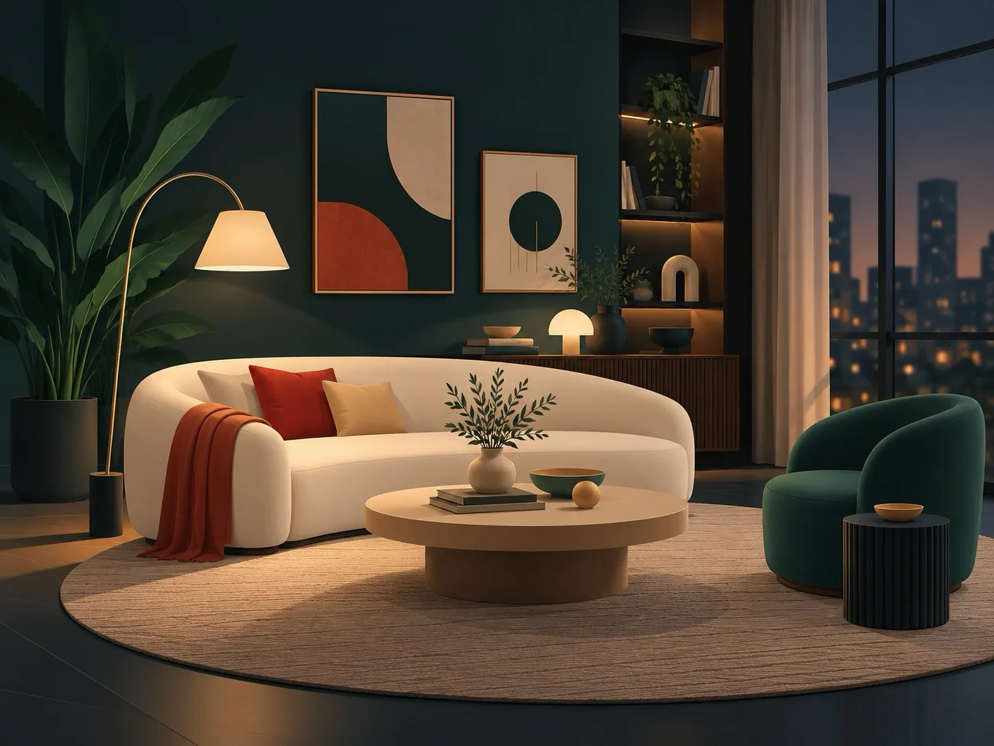 Living modern amenajat după un proiect de design interior