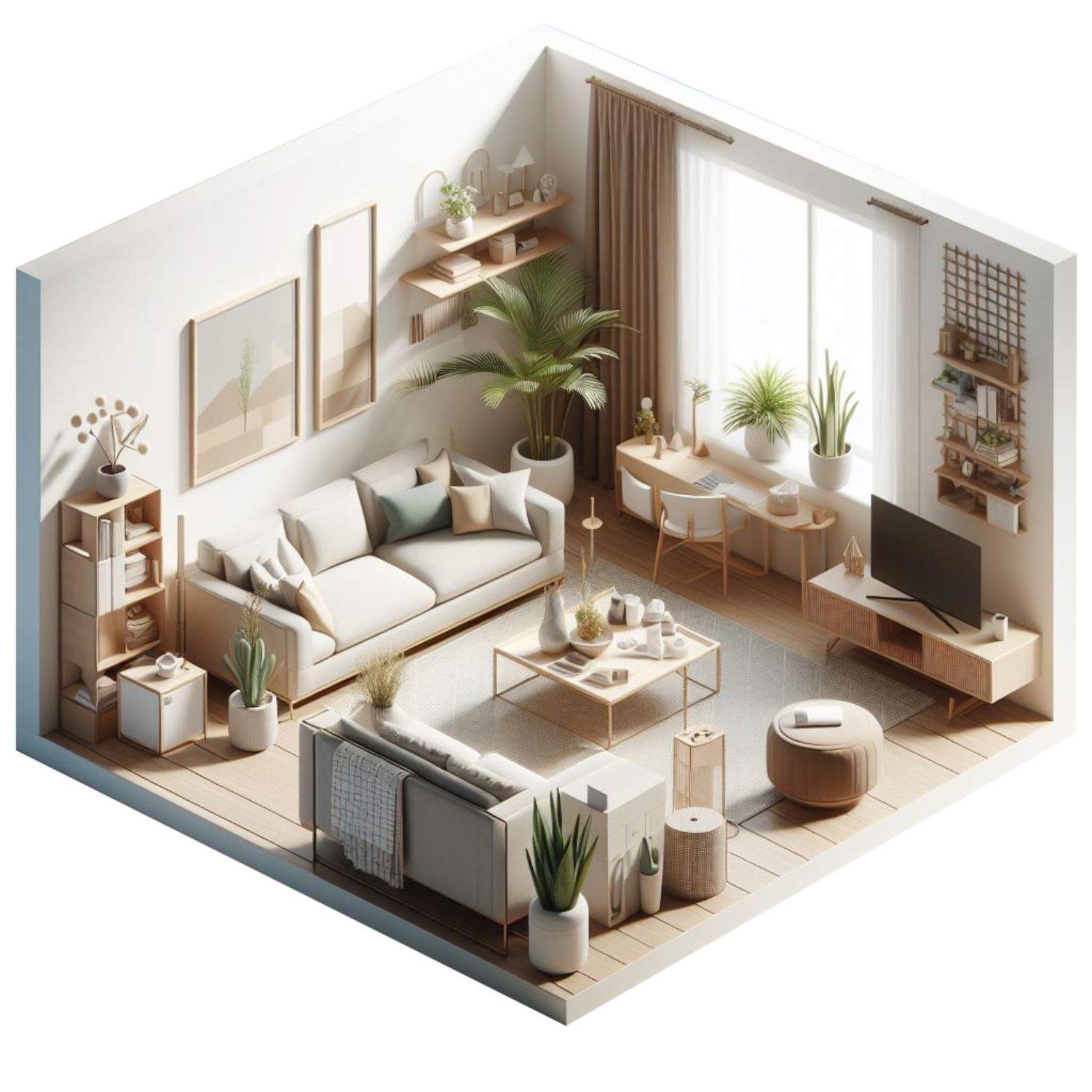 Living amenajat de un designer de interior